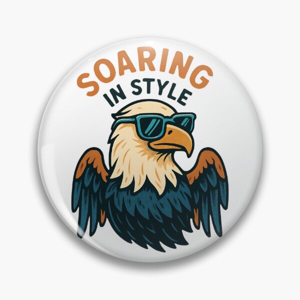 Item preview, Stylish Cartoon Eagle With Sunglasses – Funny Eagly Design designed and sold by GracefulPODshop.