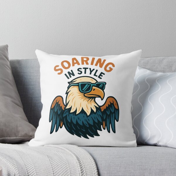 Item preview, Stylish Cartoon Eagle With Sunglasses – Funny Eagly Design designed and sold by GracefulPODshop.