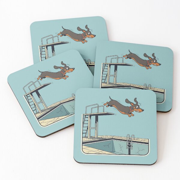 Item preview, Dachshund Dive – No Water Needed! designed and sold by CARPIO Creations.