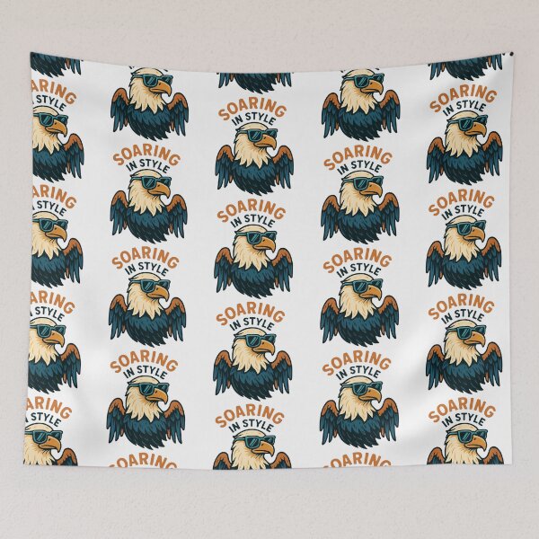 Item preview, Stylish Cartoon Eagle With Sunglasses – Funny Eagly Design designed and sold by GracefulPODshop.