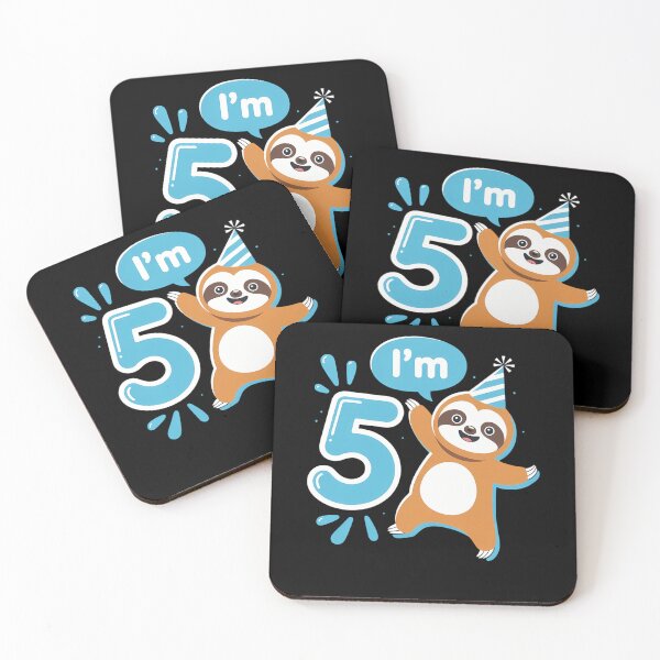 Item preview, Sloth Birthday Party 5 Year Old designed and sold by brynatshop.