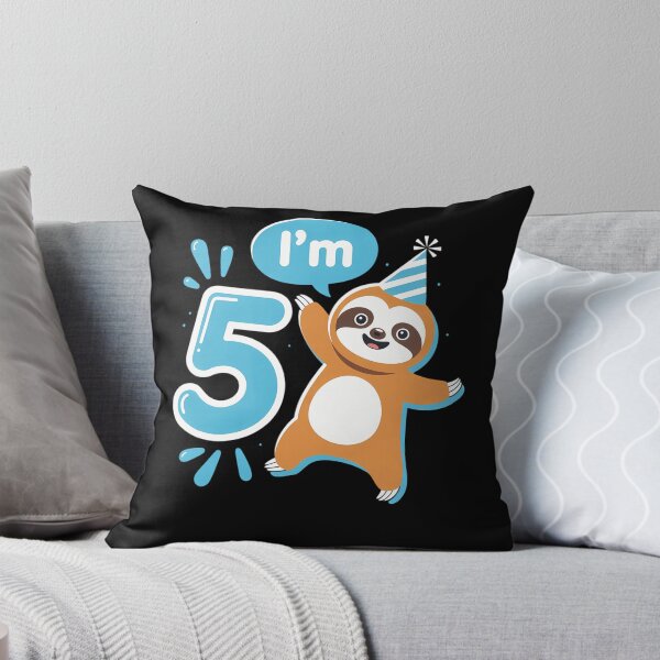 Item preview, Sloth Birthday Party 5 Year Old designed and sold by brynatshop.