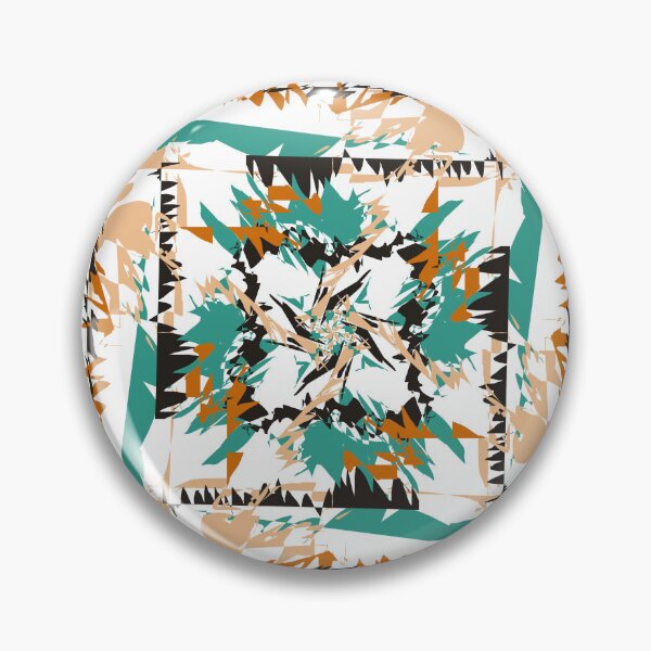 Item preview, Turquoise and Gold, Browns, Black Jagged Pattern Design designed and sold by Jessielee72.