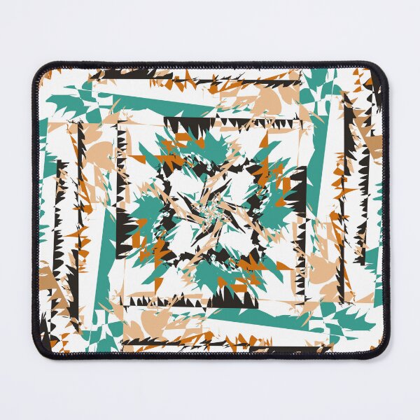 Item preview, Turquoise and Gold, Browns, Black Jagged Pattern Design designed and sold by Jessielee72.
