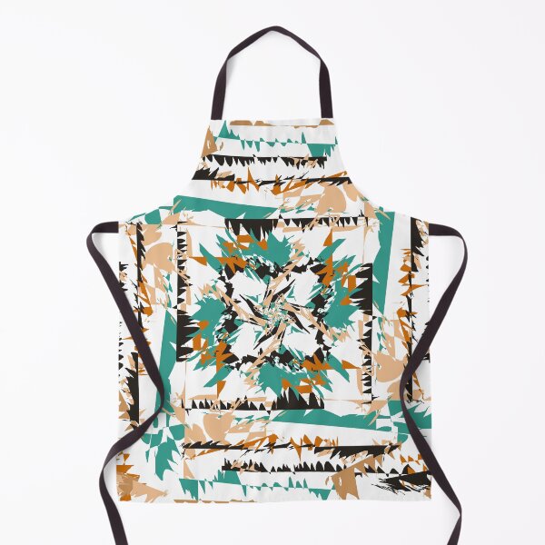 Item preview, Turquoise and Gold, Browns, Black Jagged Pattern Design designed and sold by Jessielee72.