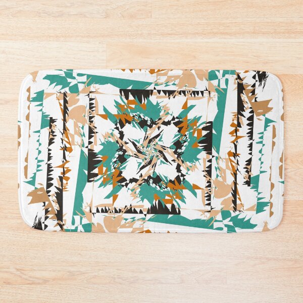 Item preview, Turquoise and Gold, Browns, Black Jagged Pattern Design designed and sold by Jessielee72.