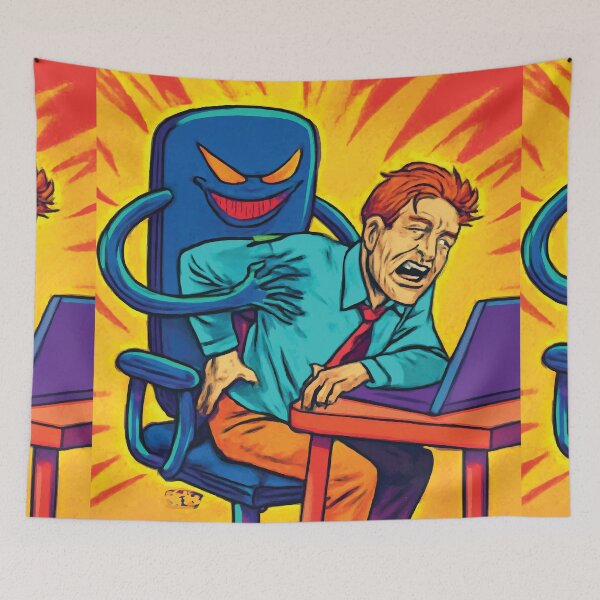 Item preview, My Back vs My Chair: The Epic Battle Scoreboard designed and sold by Feline Rockstars.