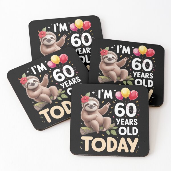 Item preview, 60th Birthday Sloth Lazy Party 60 Year Old designed and sold by brynatshop.