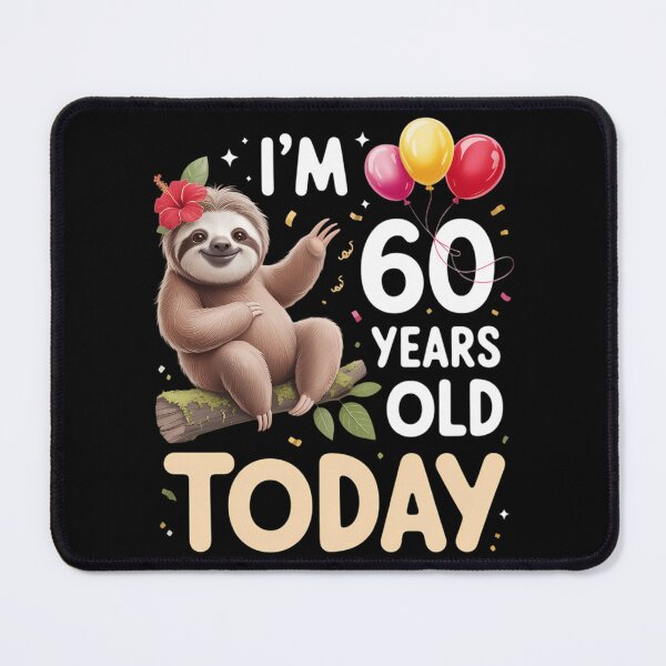 Item preview, 60th Birthday Sloth Lazy Party 60 Year Old designed and sold by brynatshop.