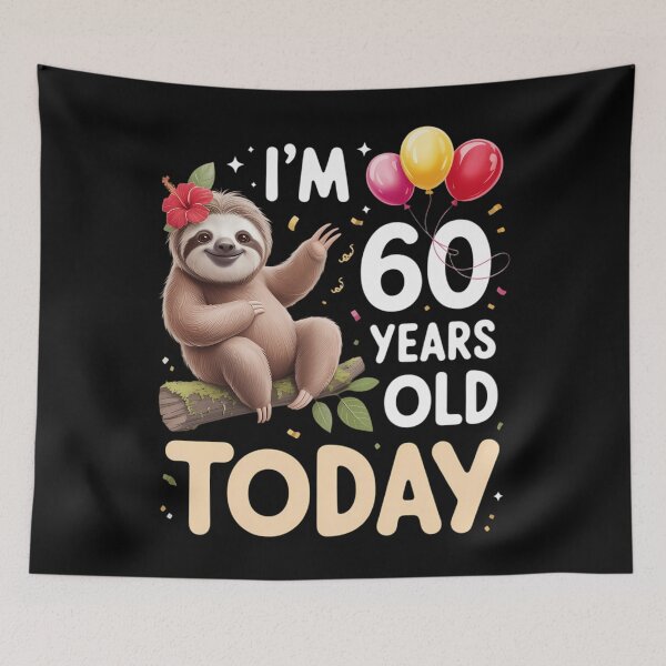 Item preview, 60th Birthday Sloth Lazy Party 60 Year Old designed and sold by brynatshop.