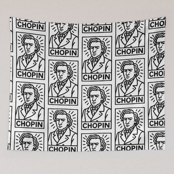 Item preview, Frédéric Chopin Art designed and sold by PickledjoArt.