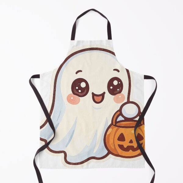 Item preview, Little Ghost and Jack-o'-Lantern designed and sold by MaliEva.