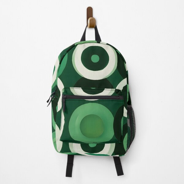 Item preview, Retro 70s Psychedelic Green Pattern | Hypnotic Geometric Circles designed and sold by Velvetcosmonova.