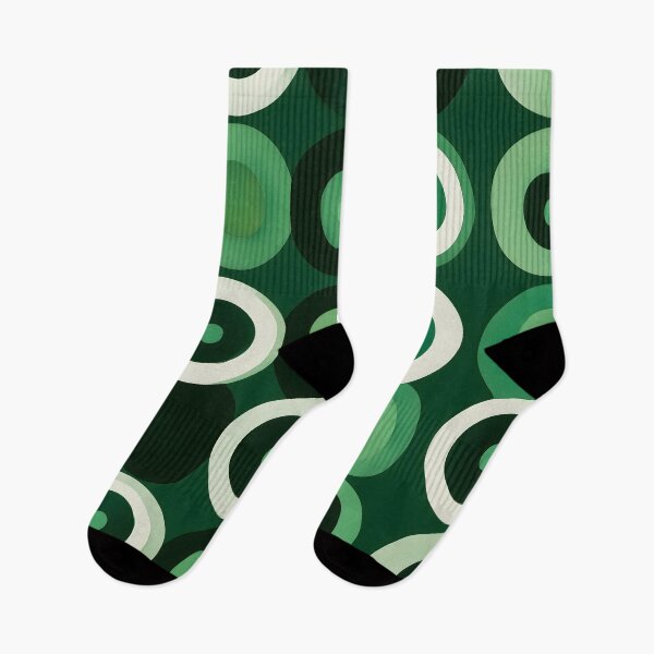 Item preview, Retro 70s Psychedelic Green Pattern | Hypnotic Geometric Circles designed and sold by Velvetcosmonova.