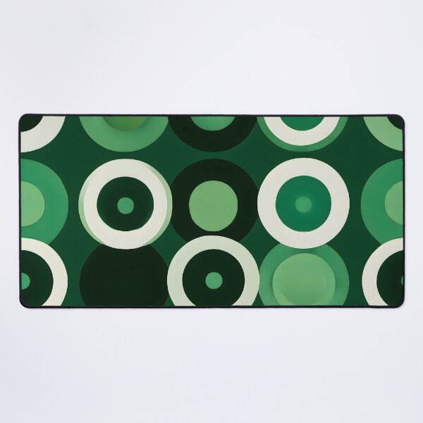 Item preview, Retro 70s Psychedelic Green Pattern | Hypnotic Geometric Circles designed and sold by Velvetcosmonova.
