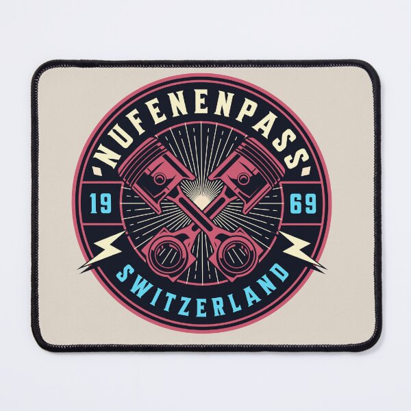 Item preview, Nufenpass - Switzerland - Schweiz motorcycle passes designed and sold by Paperfly Doodles.