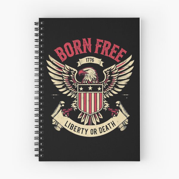 Item preview, Patriotic Eagle Vintage Design – Born Free Liberty or Death 1776 designed and sold by GracefulPODshop.