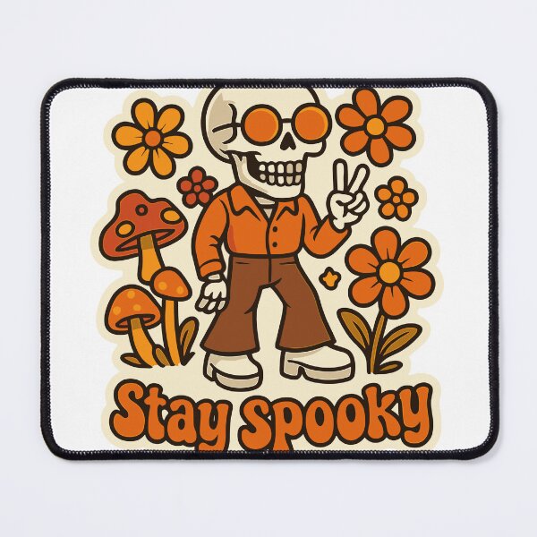 Item preview, Retro Groovy Skeleton Halloween designed and sold by Cute-Nature.