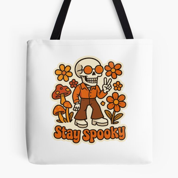 Item preview, Retro Groovy Skeleton Halloween designed and sold by Cute-Nature.