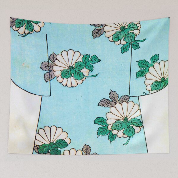Item preview, White Chrysanthemums on Sky Blue - Enhanced designed and sold by WheelieGdArt.