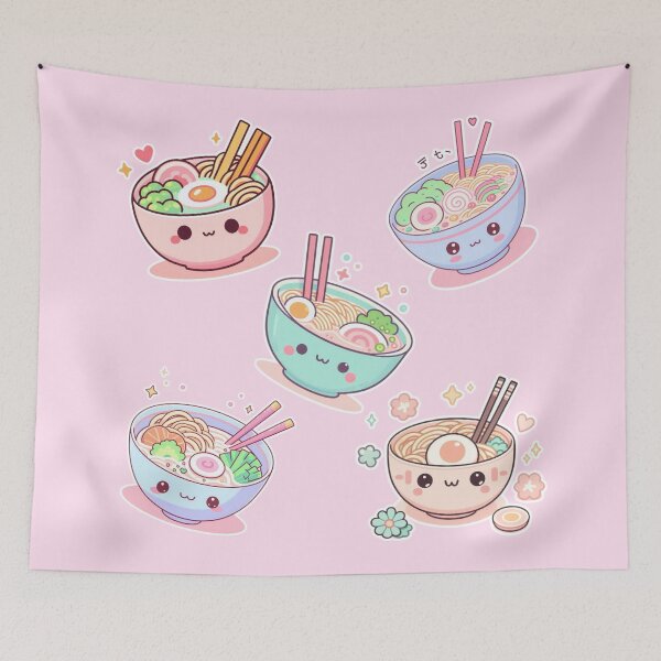 Item preview, Cute Kawaii Ramen Bowl – Adorable Anime Manga Noodle Lover Design designed and sold by Sugar Wisdom .