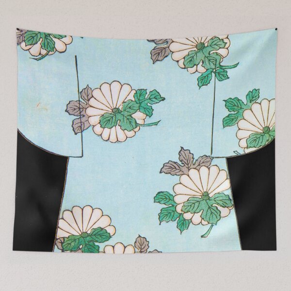 Item preview, White Chrysanthemums on Sky Blue - V2 - Enhanced designed and sold by WheelieGdArt.