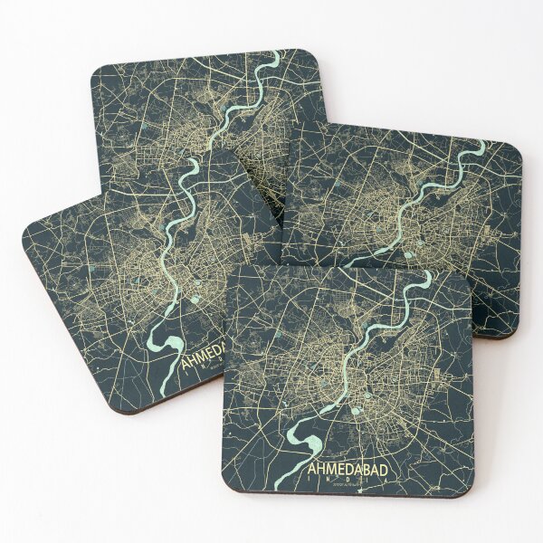 Item preview, Ahmedabad City Map of Gujarat, India - Summer designed and sold by deMAP.