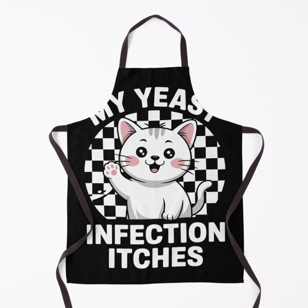 Item preview, My Yeast Infection Itches Meme Adult Humor Weird Cat designed and sold by Charidana.