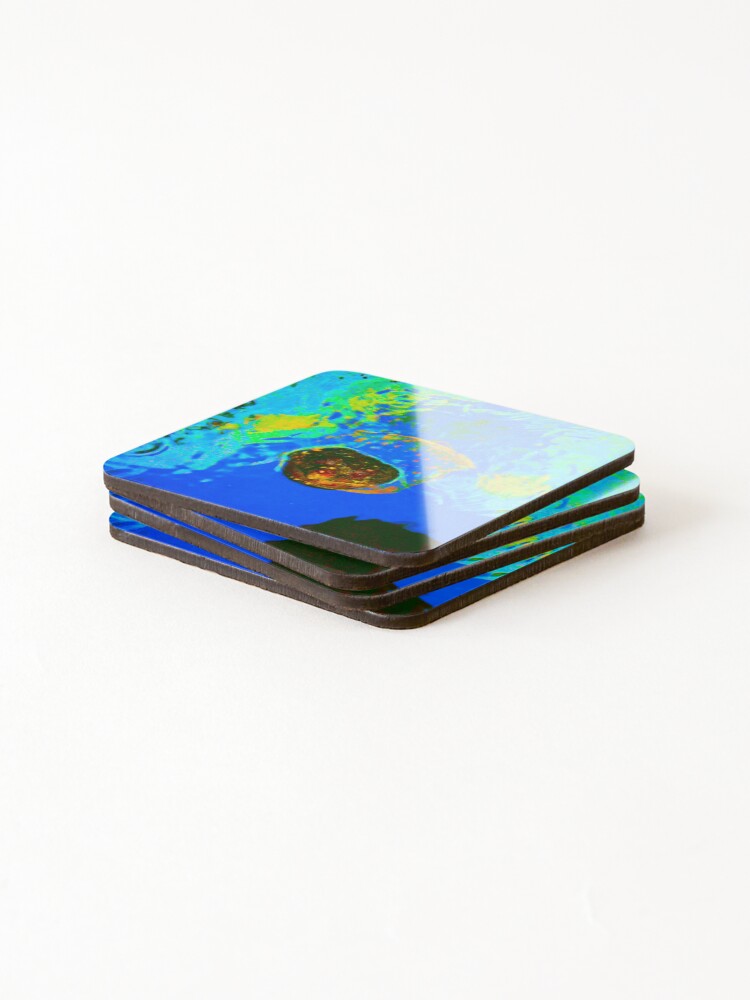 Thumbnail 4 of 5, Coasters (Set of 4), Abstract Snapping Turtle designed and sold by MercerImages.