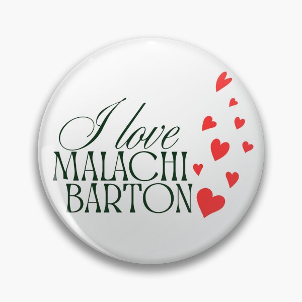 Item preview, I Love Malachi Barton Fan Typography T-Shirt & Sticker Design designed and sold by FlipFlop7.