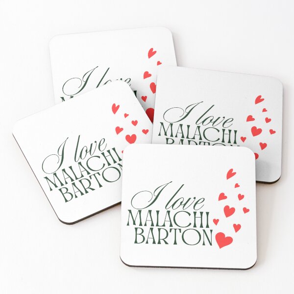 Item preview, I Love Malachi Barton Fan Typography T-Shirt & Sticker Design designed and sold by FlipFlop7.