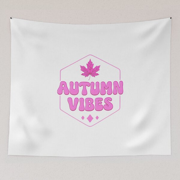 Item preview, Autumn Vibes Print – Pink Typography Fall Decor designed and sold by GoxyVision.