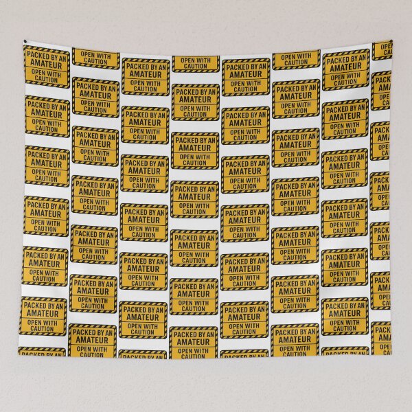 Item preview, Packed By An Amateur, Open With Caution designed and sold by tropicaltee.