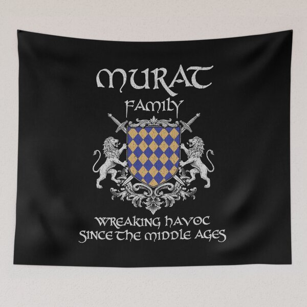 Item preview, Murat Family Crest – Medieval Heritage Emblem for Ancestry Lovers & Vintage Style Fans designed and sold by 9X FR.
