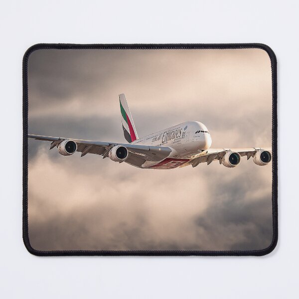 Item preview, Emirates A380 Over Mountain Peaks designed and sold by Skyframe Aviation.