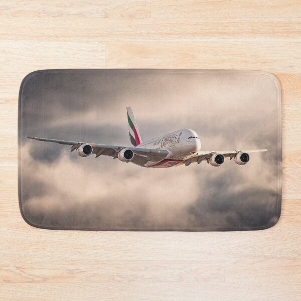 Item preview, Emirates A380 Over Mountain Peaks designed and sold by Skyframe Aviation.