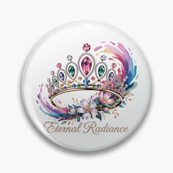 Item preview, Eternal Radiance Colorful Gemstone Tiara Floral Splash designed and sold by NewAspect.