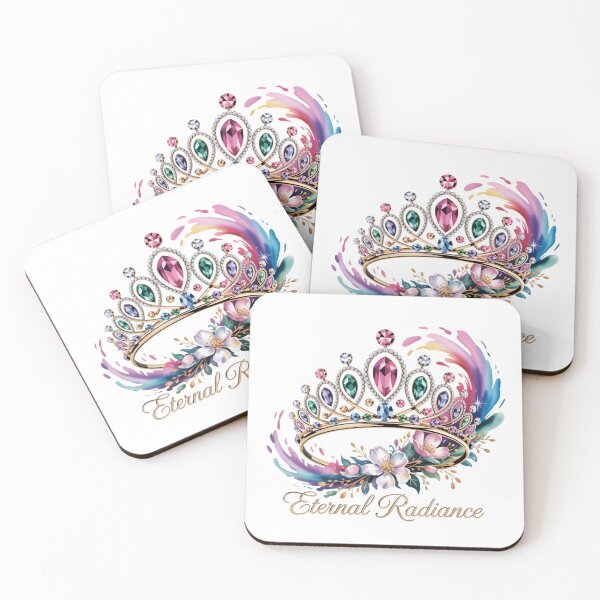 Item preview, Eternal Radiance Colorful Gemstone Tiara Floral Splash designed and sold by NewAspect.