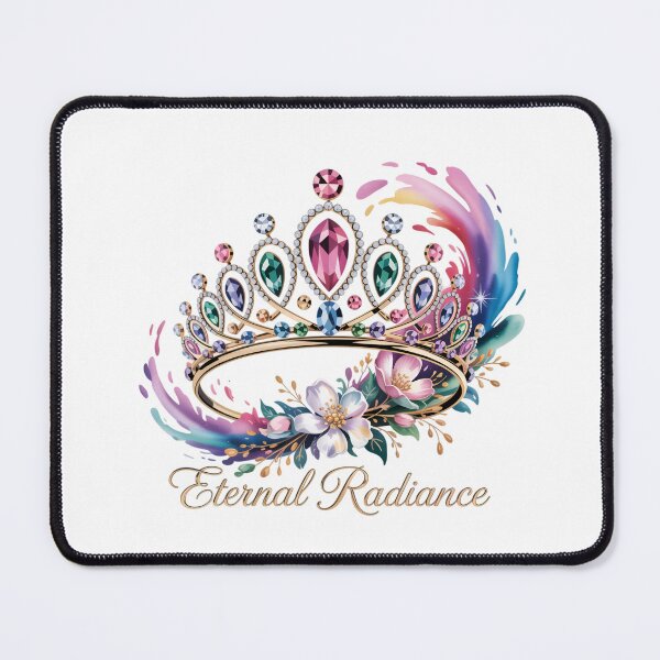 Item preview, Eternal Radiance Colorful Gemstone Tiara Floral Splash designed and sold by NewAspect.
