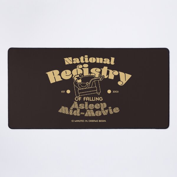 Item preview, National Registry of Falling Asleep Mid-Movie designed and sold by Milena R..