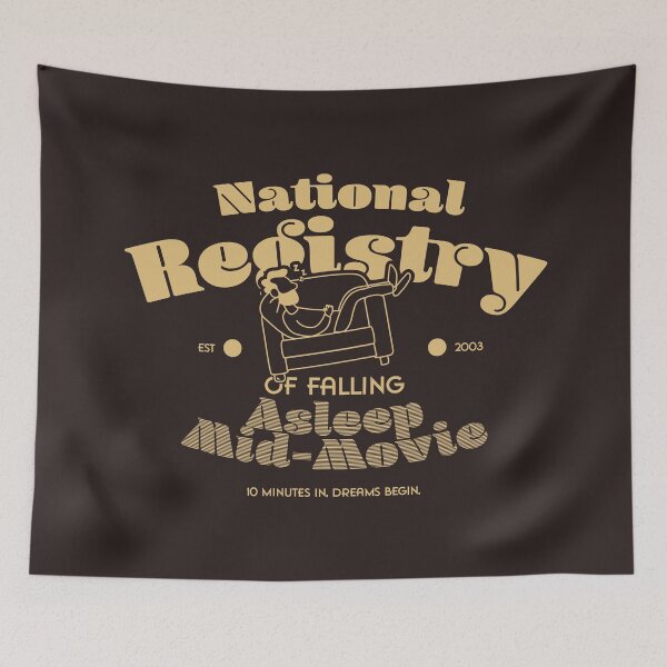 Item preview, National Registry of Falling Asleep Mid-Movie designed and sold by Milena R..