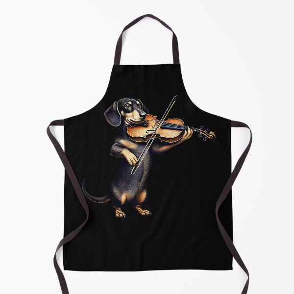 Item preview, Dachshund Playing Violin Player Dog Lover designed and sold by Kimberley King Art King Art.