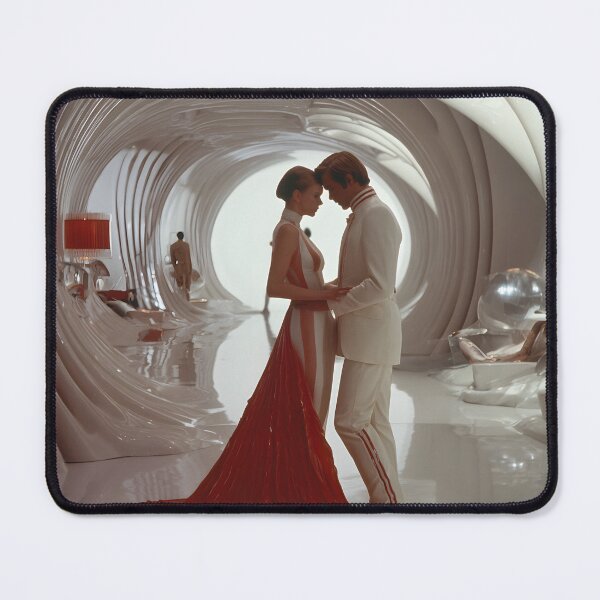 Item preview, Futuristic Elegant Couple | Retrofuturistic Romance in Space Setting designed and sold by Velvetcosmonova.