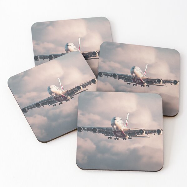 Item preview, Emirates A380 On Final Approach designed and sold by Skyframe Aviation.