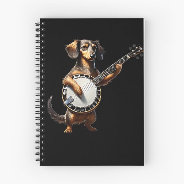 Item preview, Dachshund Playing Banjo Player Dog Lover designed and sold by Kimberley King Art  King Art.