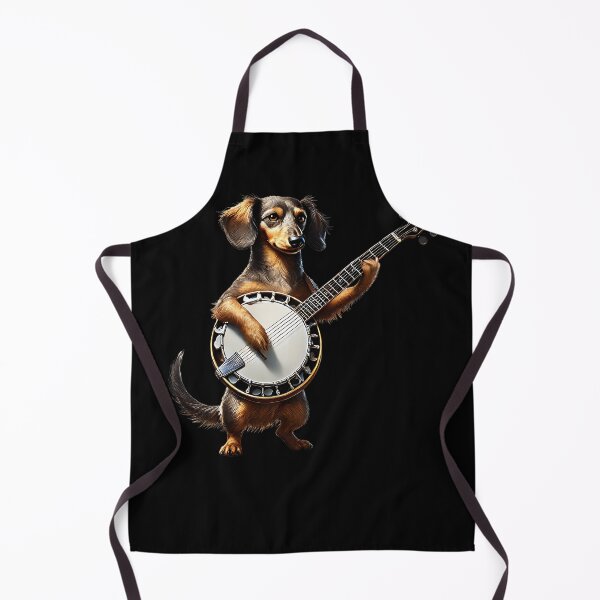 Item preview, Dachshund Playing Banjo Player Dog Lover designed and sold by Kimberley King Art King Art.