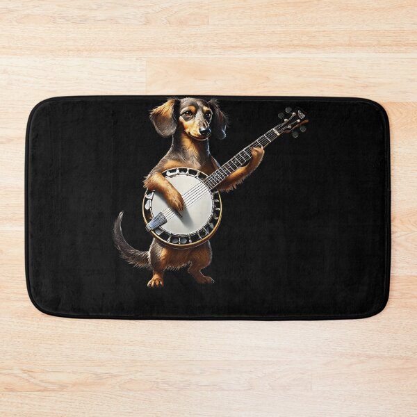 Item preview, Dachshund Playing Banjo Player Dog Lover designed and sold by Kimberley King Art  King Art.