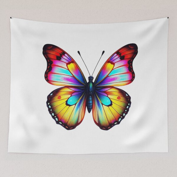 Item preview, Vibrant Rainbow Butterfly Aesthetic Art Design designed and sold by NewAspect.