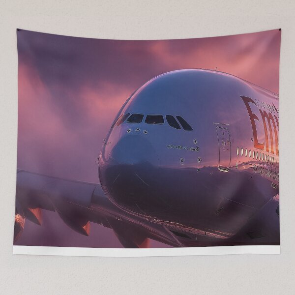 Item preview, Emirates A380 at Sunset designed and sold by Skyframe Aviation.