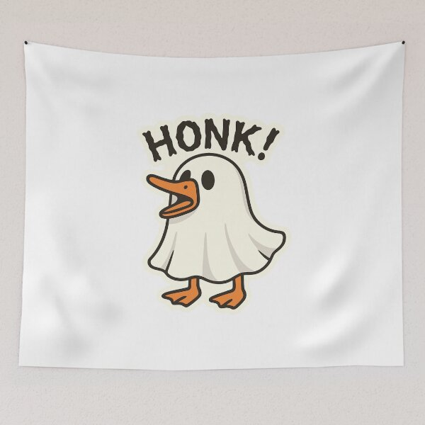 Item preview, Halloween Honking Ghost Goose designed and sold by Cute-Nature.